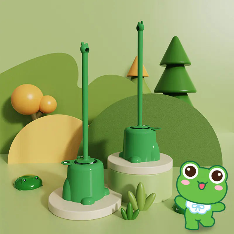 Fashion Toilet Brush with Base - Multi-functional Design