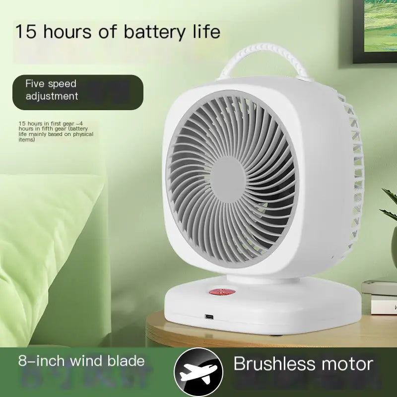 USB Powered Dual Motor Desk Fan for Home Use