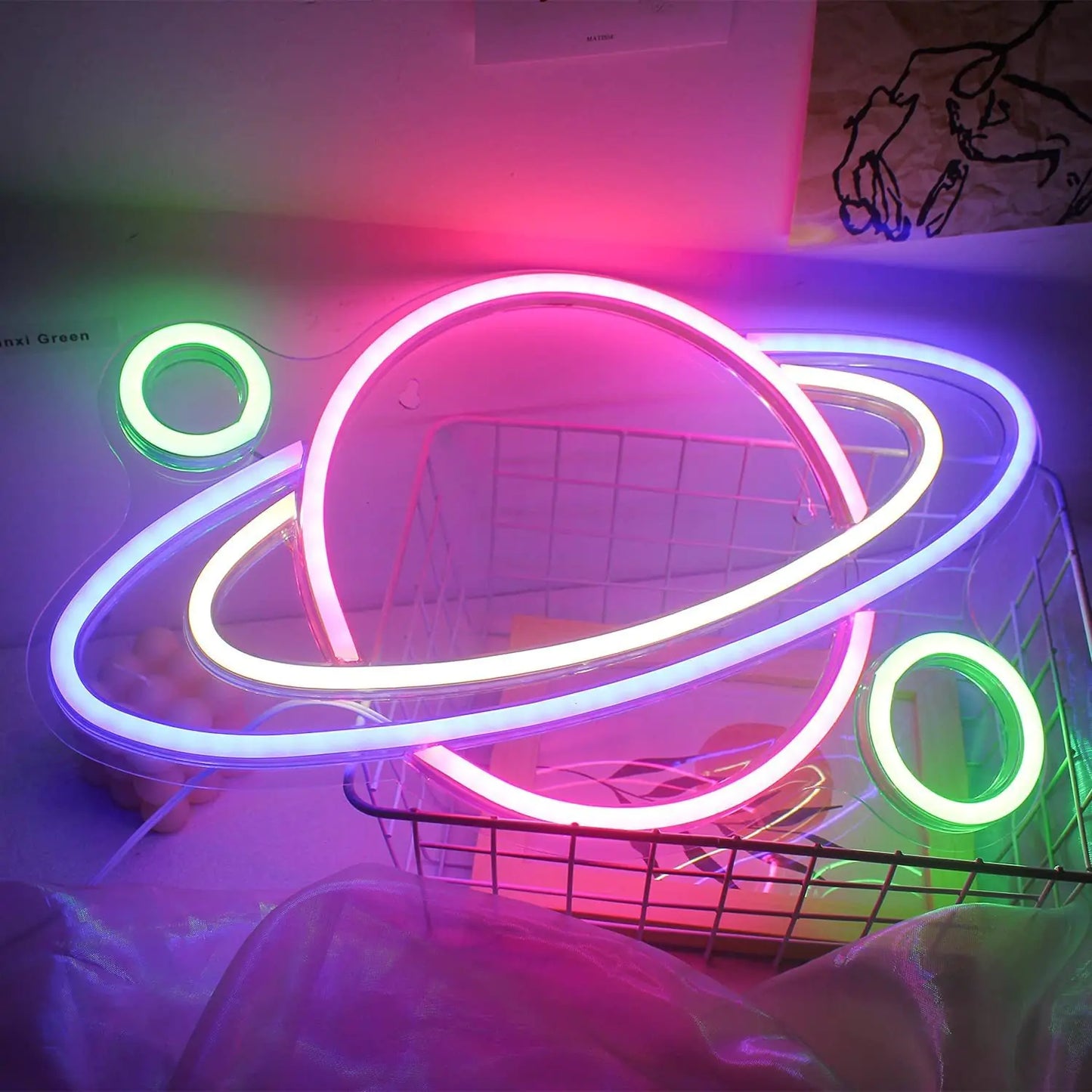 New Planet Neon Light - Space Series USB Night Lamp