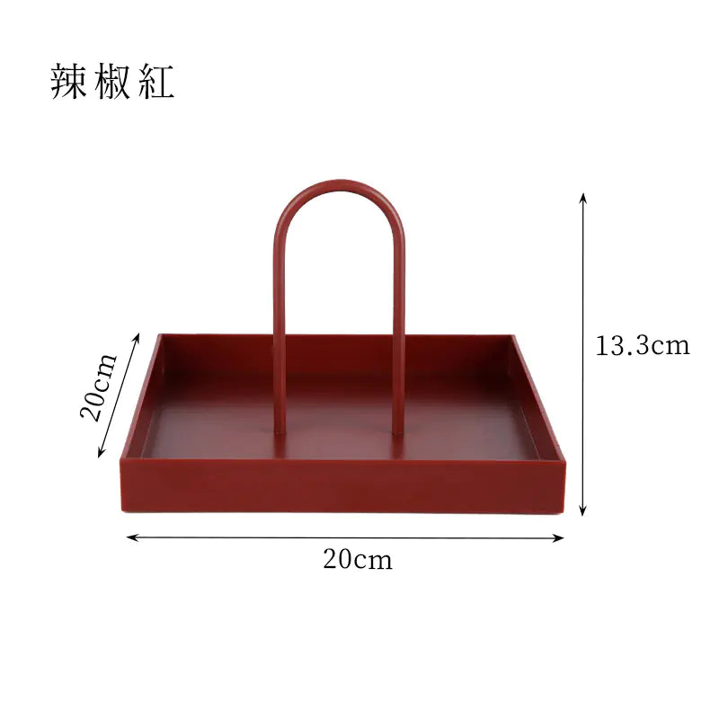 Nordic Modern Round Handle Tray for Storage and Decor