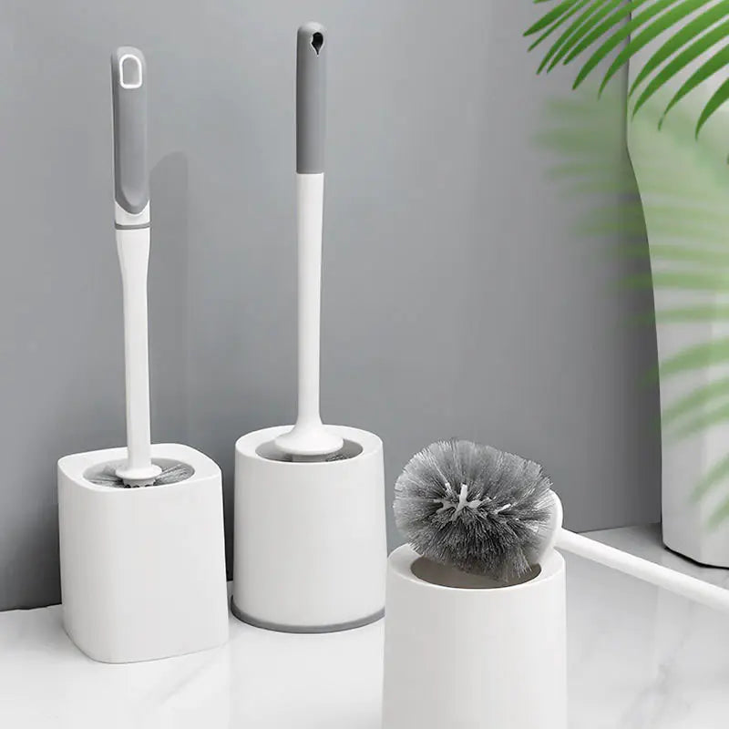 Fashion Toilet Brush with Base - Multi-functional Design