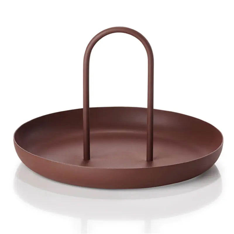 Nordic Modern Round Handle Tray for Storage and Decor