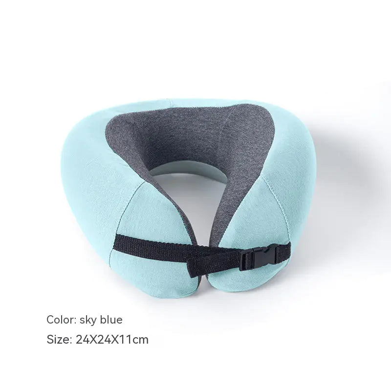 U-Shape Travel Pillow with Washable Polyester Cotton
