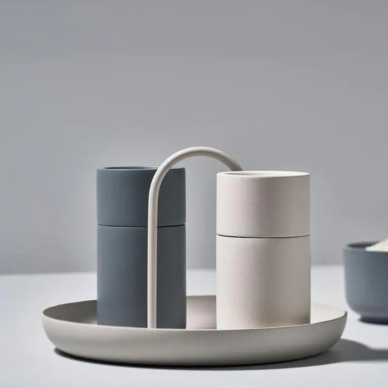 Nordic Modern Round Handle Tray for Storage and Decor