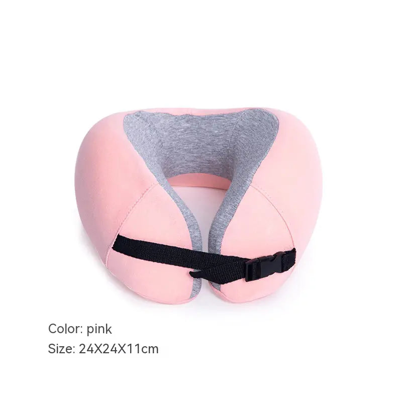 U-Shape Travel Pillow with Washable Polyester Cotton