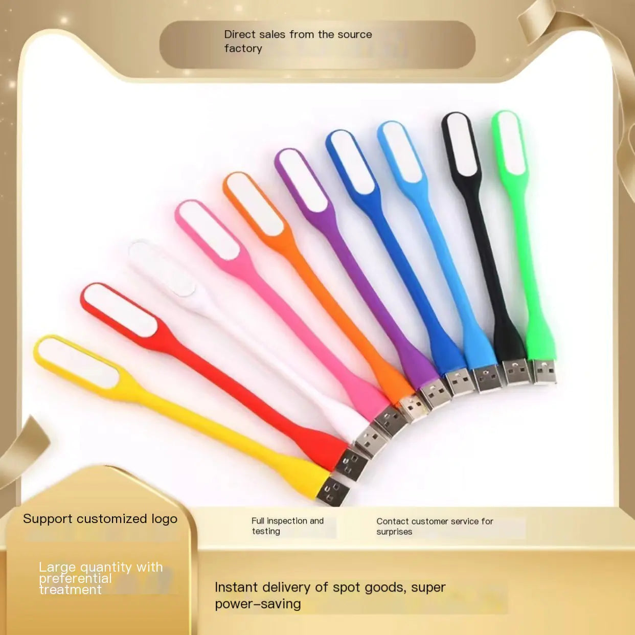 Creative Portable USB Mini LED Desk Lamp with Logo