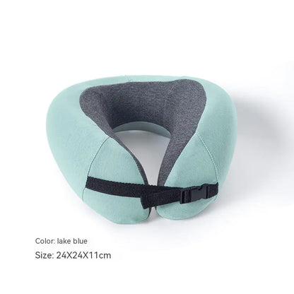 U-Shape Travel Pillow with Washable Polyester Cotton