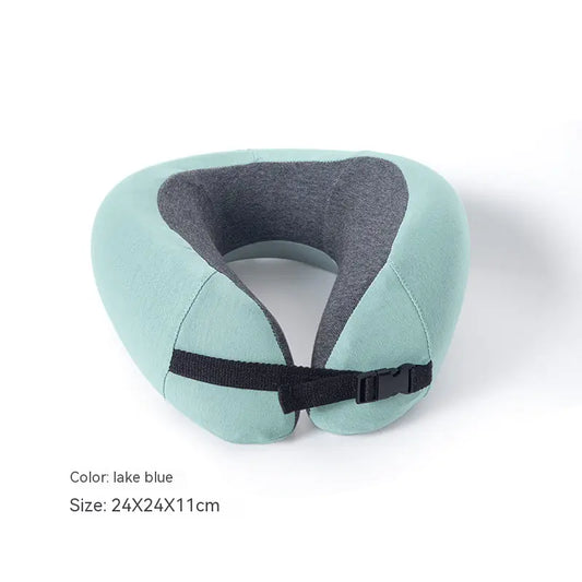 U-Shape Travel Pillow with Washable Polyester Cotton