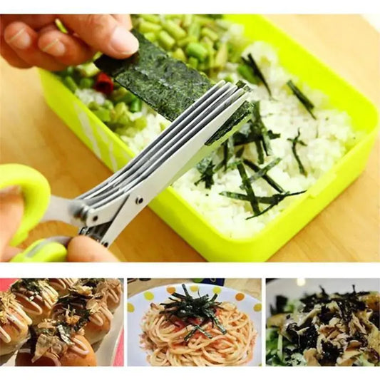 Multifunctional Stainless Steel Kitchen Scissors (3/5 Layers)