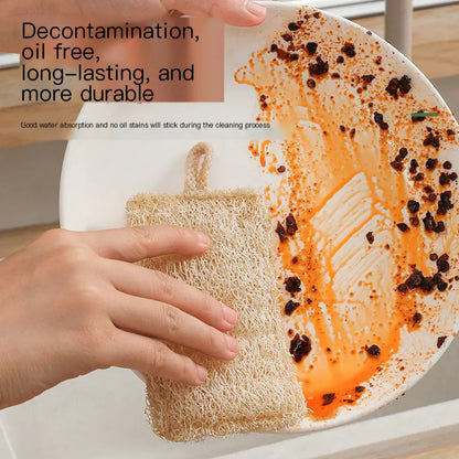 Natural Loofah Dishcloth for Kitchen Cleaning Tool