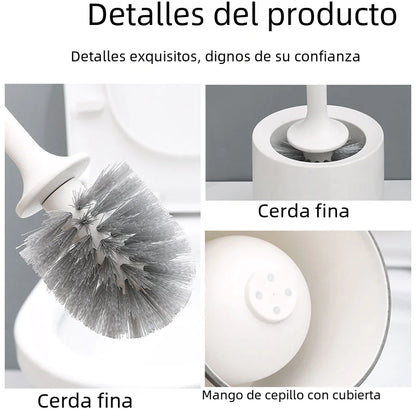 Fashion Toilet Brush with Base - Multi-functional Design