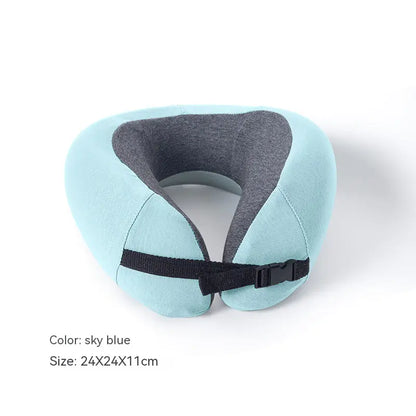 U-Shape Travel Pillow with Washable Polyester Cotton