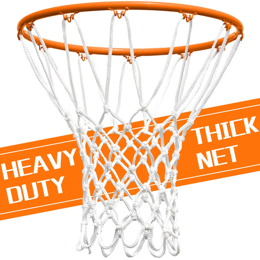 NEIJIANG Basketball Net Replacement Outdoor Upgraded Thickening Heavy Duty All Weather Anti Whip Fits Standard Indoor or Outdoor 12 Loops Rim